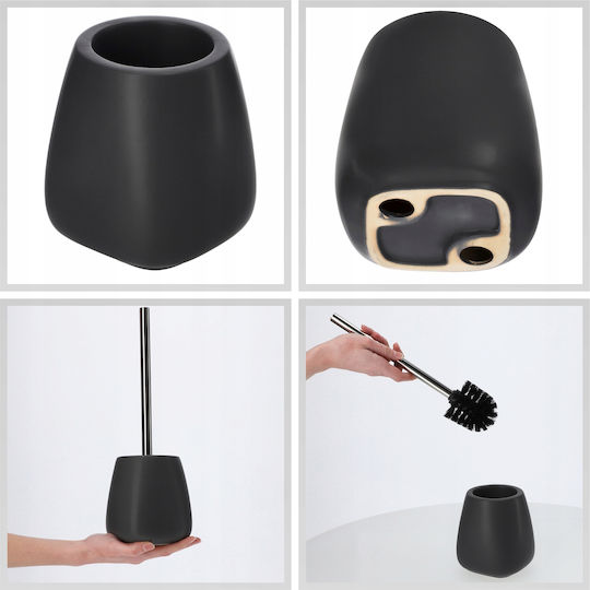 Kadax Set Accesorii Pentru Baie Ceramică Neagră 3 Bucăți