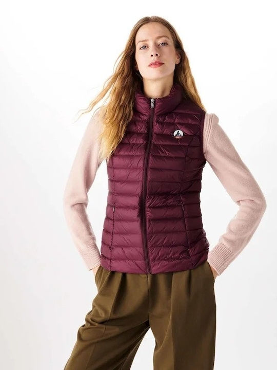 Jott Women's Short Lifestyle Jacket for Winter Burgundy