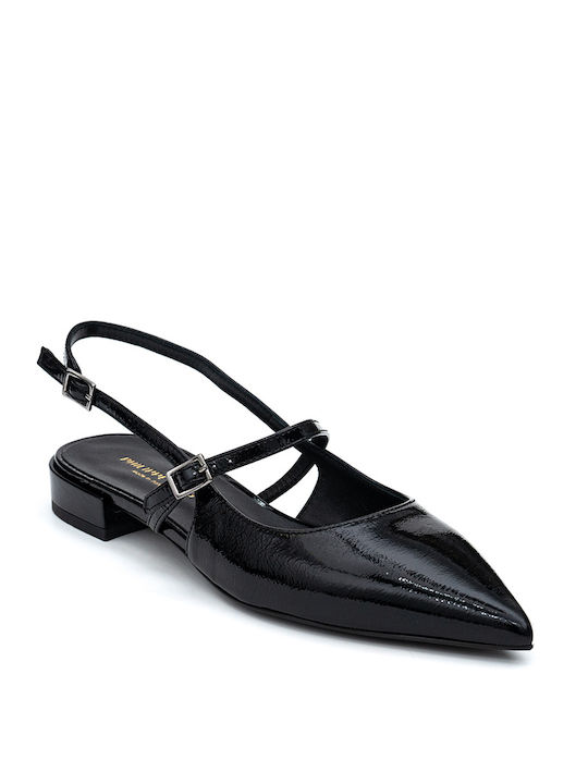 Philippe Lang Slingback Leather Pumps 400pauline4 Black 400pauline4/nero