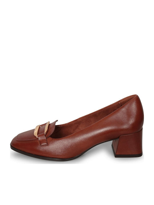 Tamaris Leather Classic Pumps Κονιάκ
