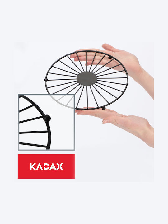 Kadax Тортена постава Метал Черен