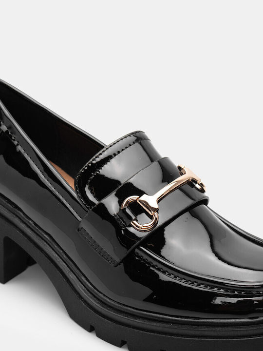 Luigi Women's Loafers in Black Color