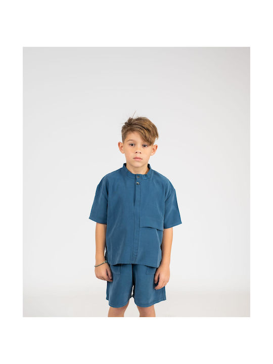 Minimo Kinder Shorts/Bermudas Stoff Blau 2Stück