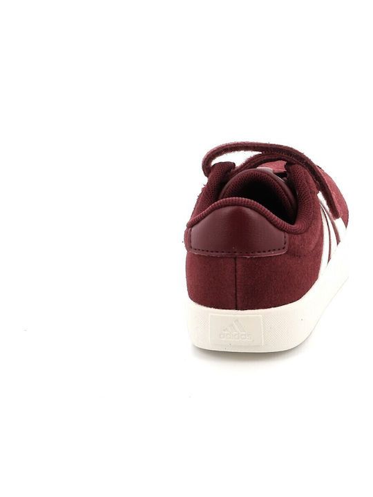 VL Court 3.0 El C Adidași Copii Cu Închidere Hoop & Loop Burgundii