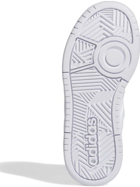 Hoops Kids Sneakers with Scratch White
