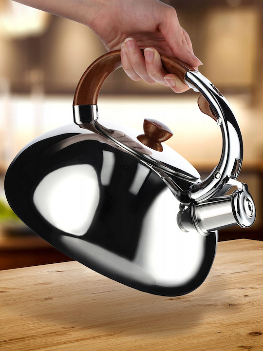 Kadax Teapot Stainless Steel Silver 2500ml