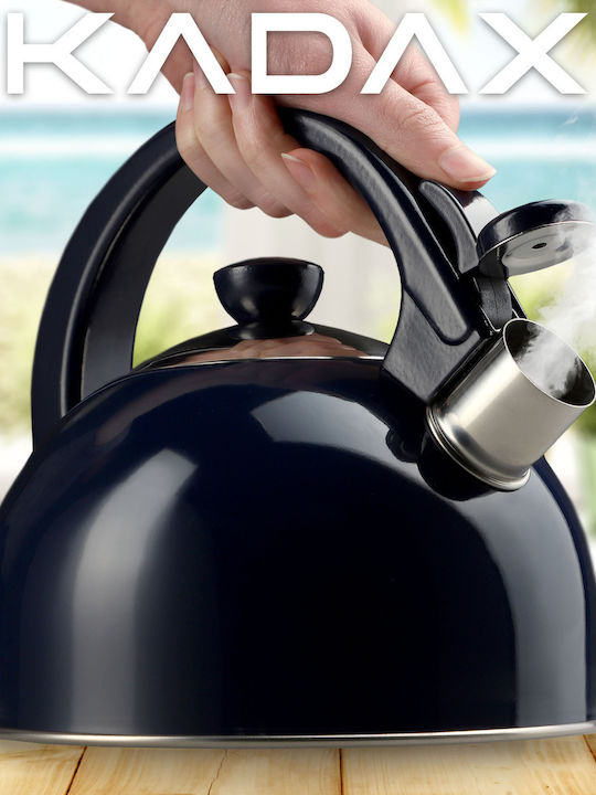 Kadax Teapot Stainless Steel Blue 1700ml