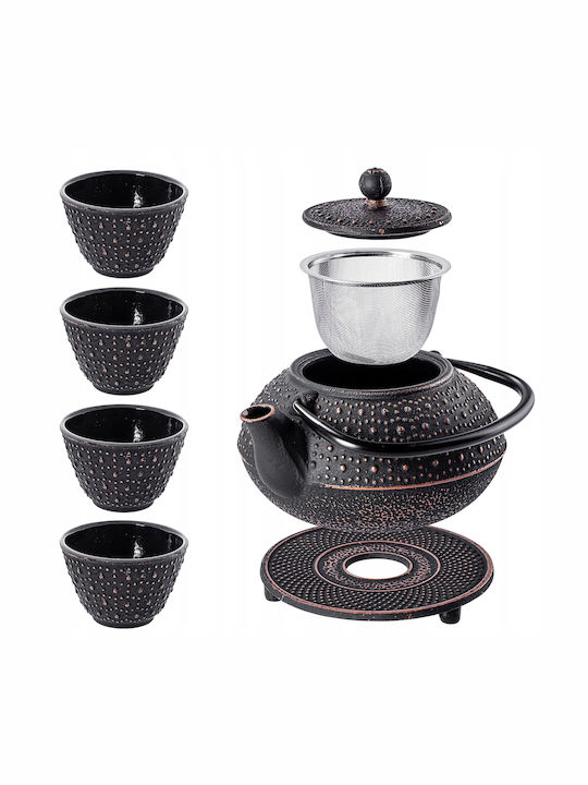 Kadax Ceainic Cu Cană Din Fontă Negru 800ml