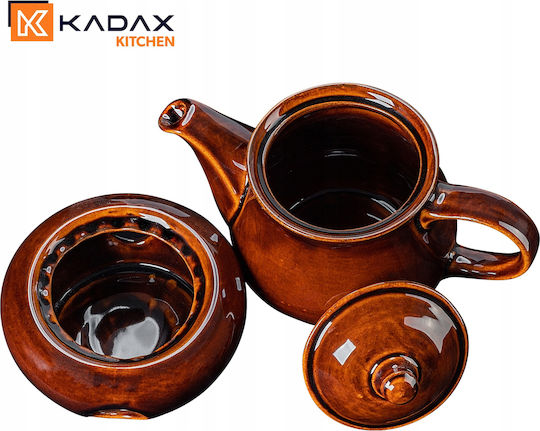 Kadax Teekanne Keramik Braun 1000ml