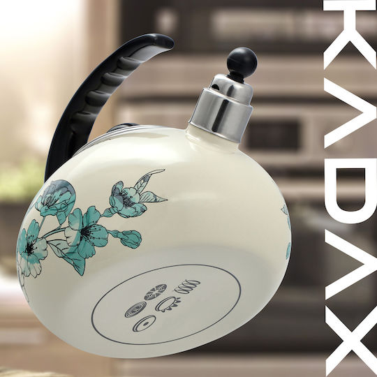 Kadax Τσαγιέρα Εμαγιέ Γκρι 2200ml