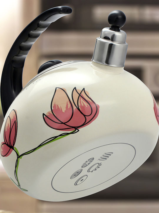 Kadax Τσαγιέρα Εμαγιέ Γκρι 2200ml