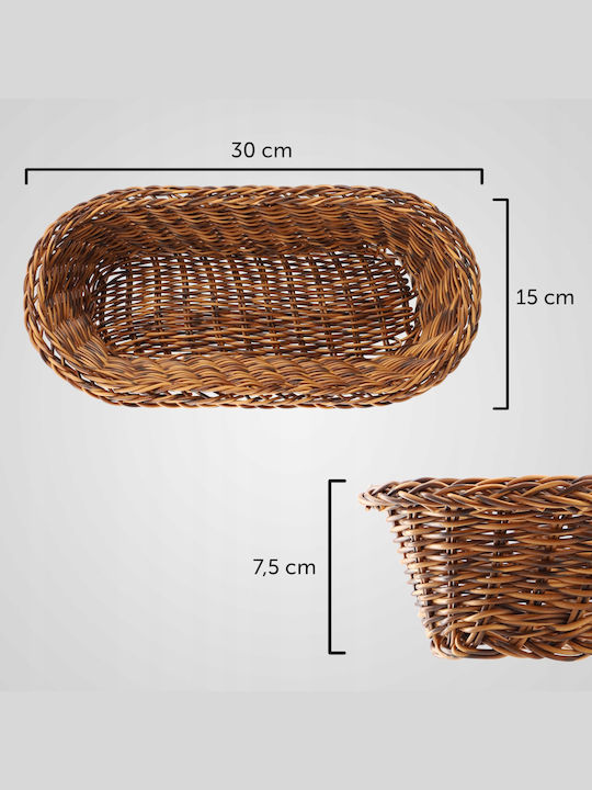 Kadax Coș de pâine Plastic Maro