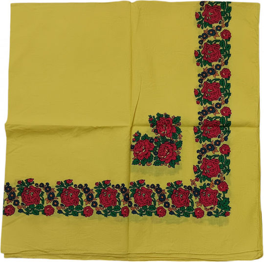 Afoi Giannakopouloi Women's Yellow Scarf Traditional Costume Accessory