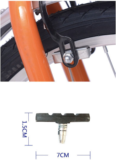 Bicycle Brake Pads 70mm 2pcs 17918 Tpster