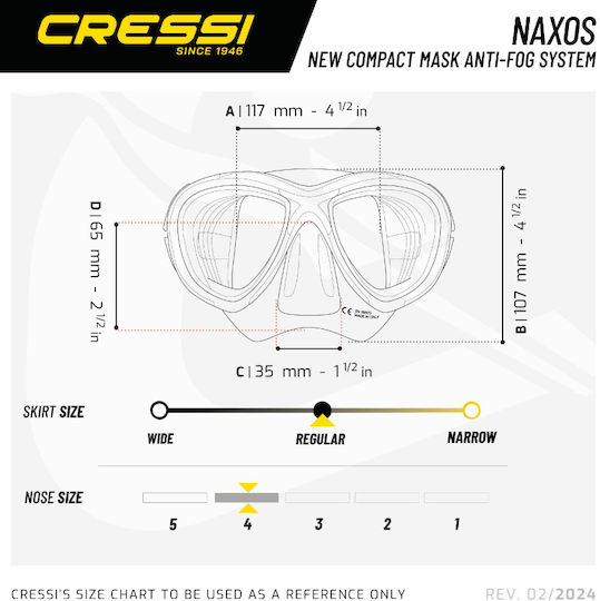 CressiSub Sea Mask with Snorkel in Transparent color DS530025