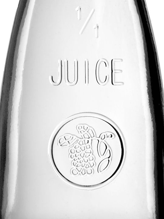 Kadax Sticlă Carafă de Servire Vin cu Dop Transparentă 1000ml 1buc