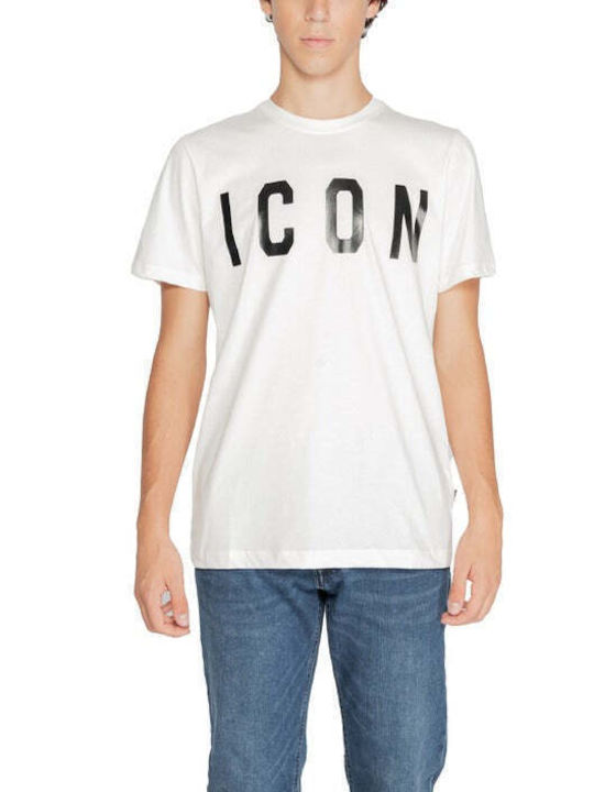 Icon T-shirt Bărbătesc cu Mânecă Scurtă Violet