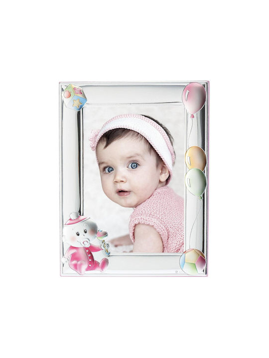 Themelidis Jewels Детска Рамка за снимки Silver Розов 6x9см