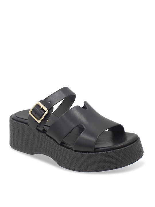 Tsouderos Shoes Platforme dama Negre