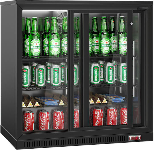 Lappas Ψυγείο Back Bar 220lt Διπλό Υ83.5xΠ90xΒ50.5cm