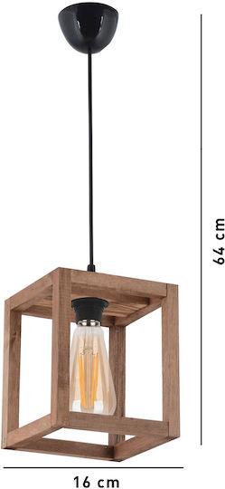 Verstellbar Hängelampe Braun mit Fassung E27