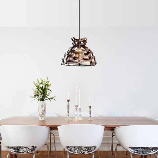Lacin Pendant Light Brown 30x30x60cm