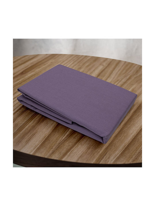 Lino Home Claro Pillowcase Set with Envelope Cover Mauve 50x70cm.