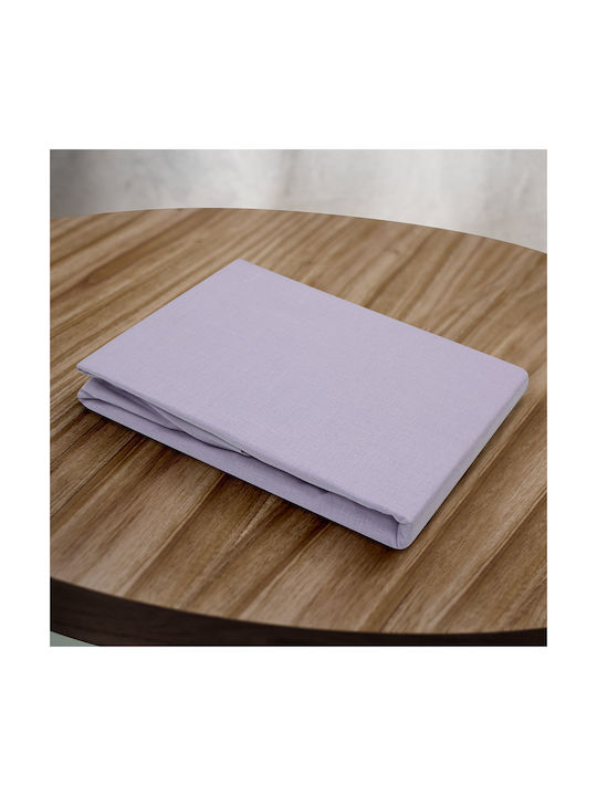 Lino Home Claro Pillowcase Set with Envelope Cover Lilac 50x70cm.