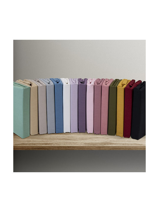 Lino Home Claro Pillowcase Set with Envelope Cover Mauve 50x70cm.