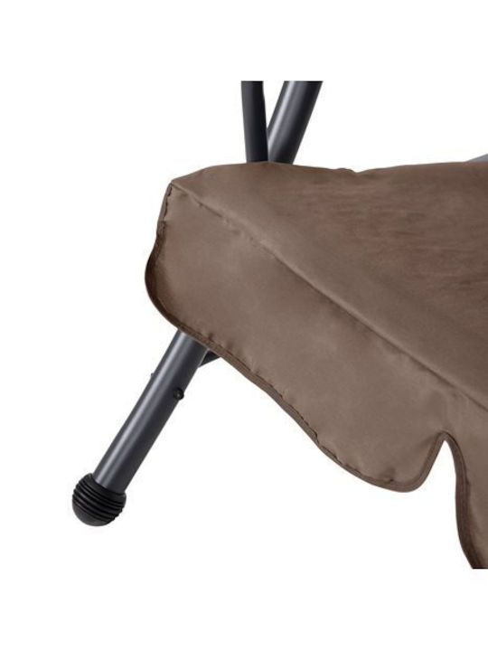 Likid Качулка с основа и възглавница Двуместна Метал Grey-Brown Д200xШ120xВ164см
