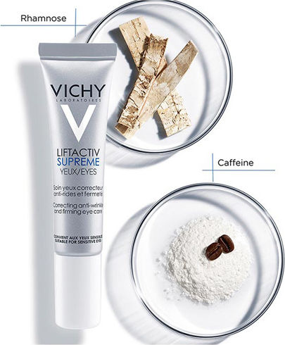 Vichy Liftactiv Supreme Κρέμα Ματιών για Μαύρους Κύκλους , Σακούλες & Σύσφιξη 15ml