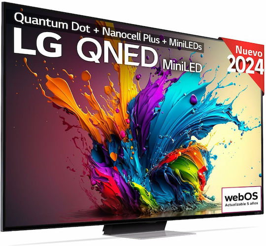 LG Smart Τηλεόραση 75" 4K UHD QNED AI QNED91 HDR (2024) 75QNED91T6A