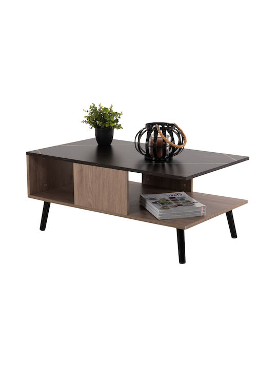 Rectangular Coffee Table Gunnez Wooden Karydi-Mavro L90xW54xH38cm.