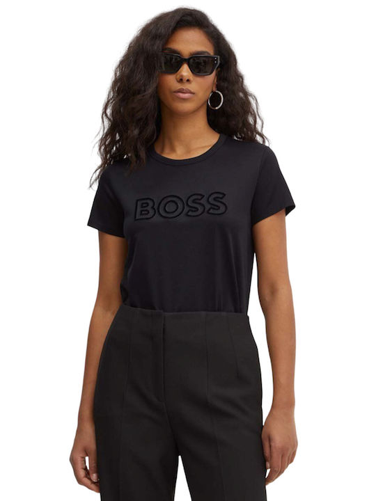 Hugo Boss Damen Sportlich T-shirt Schwarz