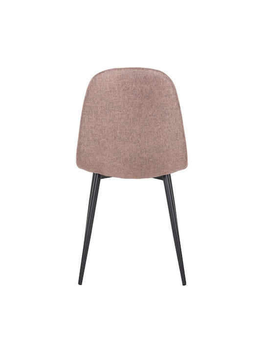 Leonardo Dining Room Fabric Chair Ecru 42x49x84cm 4pcs