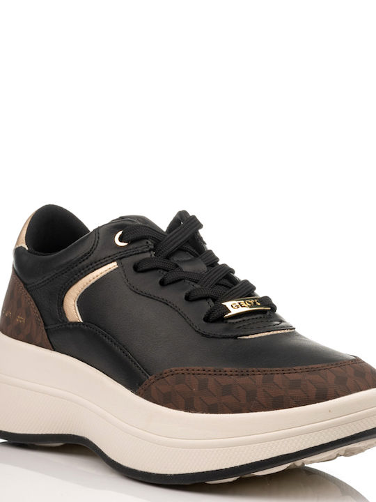 Geox D Spherica Γυναικεία Sneakers Μαύρα