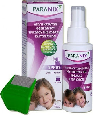 Paranix Lice Treatment Comb Spray for Children 100ml 1pcs