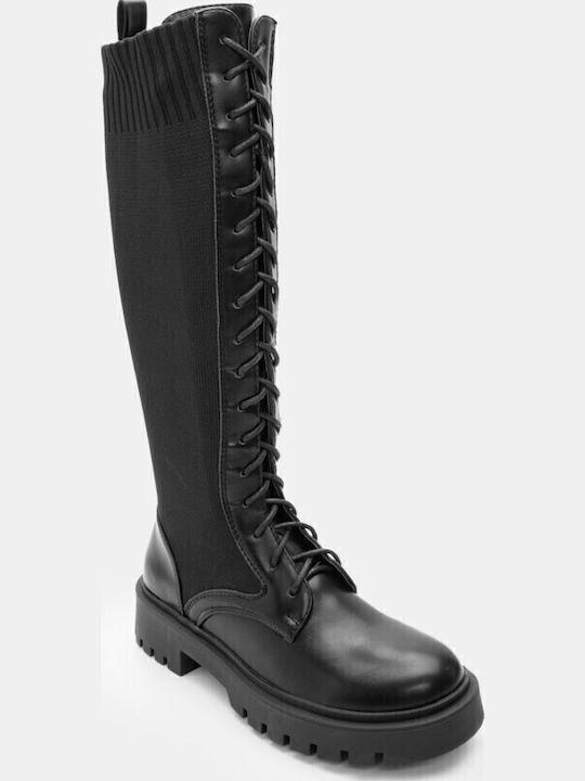Sock Boot with Lug Sole 4314801-black