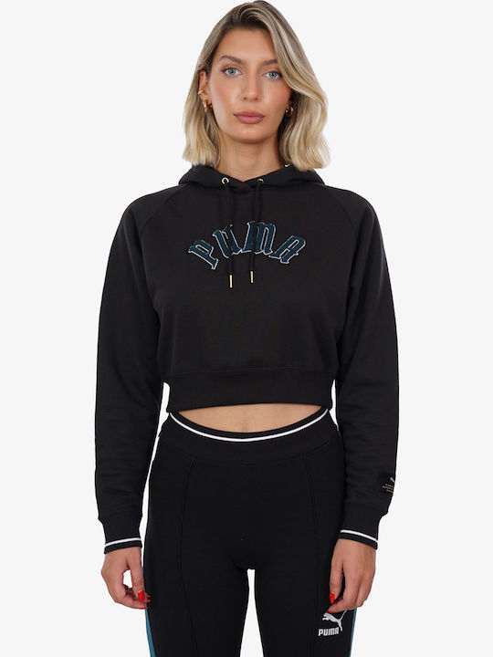 PUMA Classics Φούτερ Μαύρο με Κουκούλα