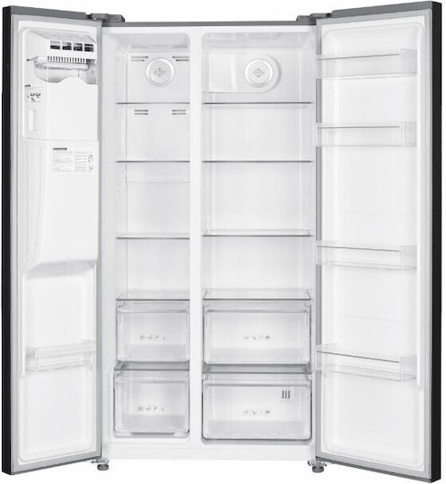 Heinner Ψυγείο Ντουλάπα 513lt Total NoFrost Υ177xΠ90xΒ66εκ. Μαύρο HSBS-HM513NFIMDXE++