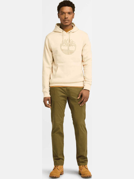 River Tree Sweatshirt with Hood White