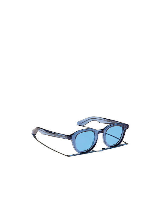 Moscot Sunglasses with Blue Plastic Frame and Blue Lens DAHVEN