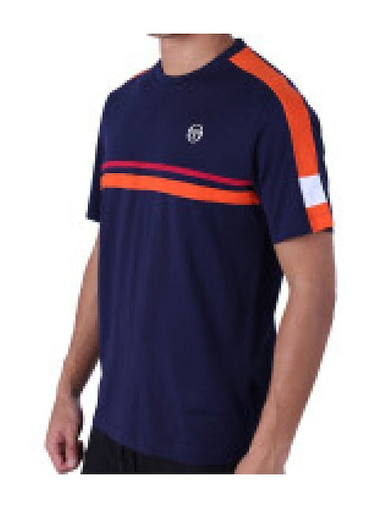 Sergio Tacchini Men's Short Sleeve Blouse Nav/sgr