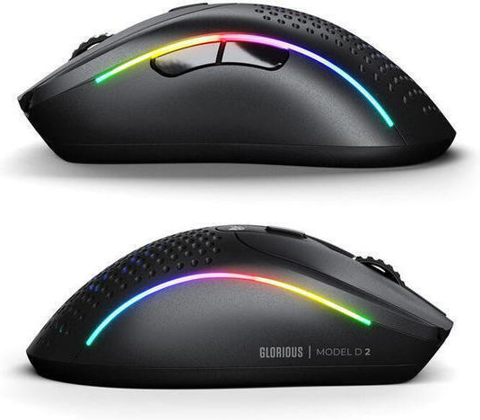 Glorious PC Gaming Race Model D 2 Безжична RGB Геймърска Мишка 26000 DPI Matte White
