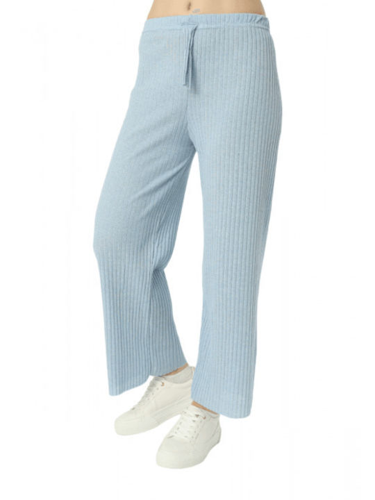 SE&ES Women's Cotton Trousers Blue