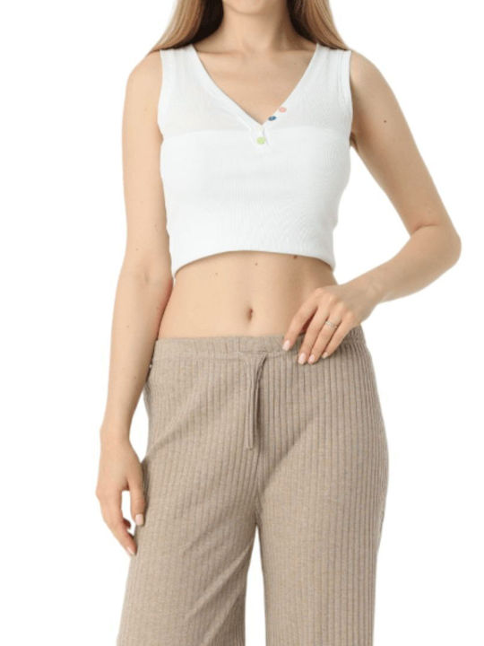 Women's Fabric Trousers Beige