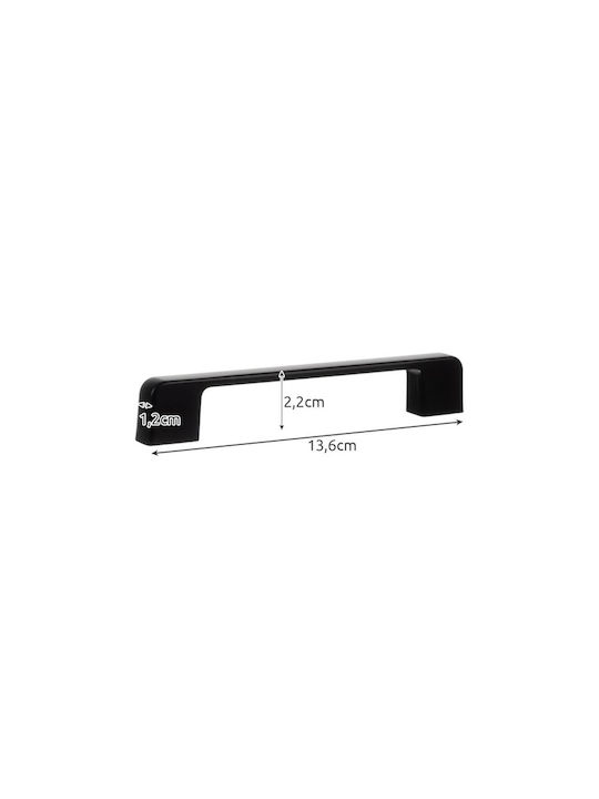 Handle Furniture made of Metallic Aluminium 104mm (Center Distance 22mm) ΑΤ2419 10pcs