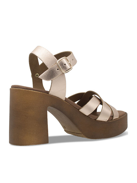 Leather Sandals Gold