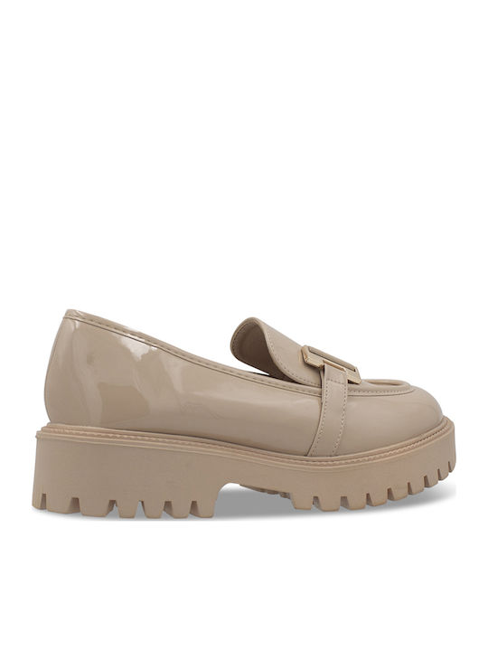 Γυναικεία Loafers σε Μπεζ Χρώμα