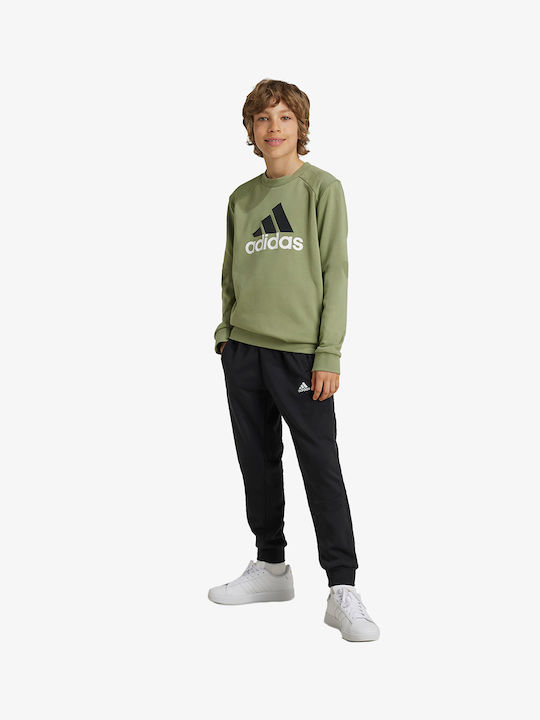 Adidas Kids Sweatpants Set Khaki Big Logo French Terry Track Suit